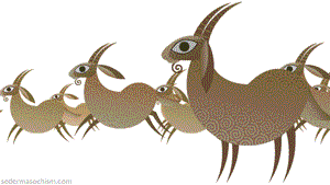 Gif animé antilopes troupeau